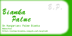 bianka palme business card